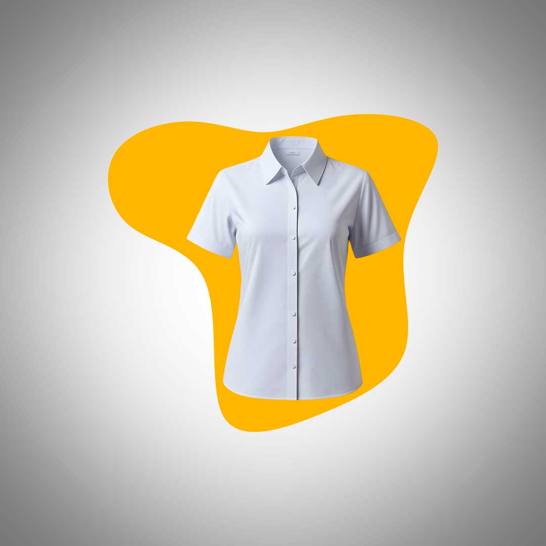 Camisa-social-baby-look-Manga-curta